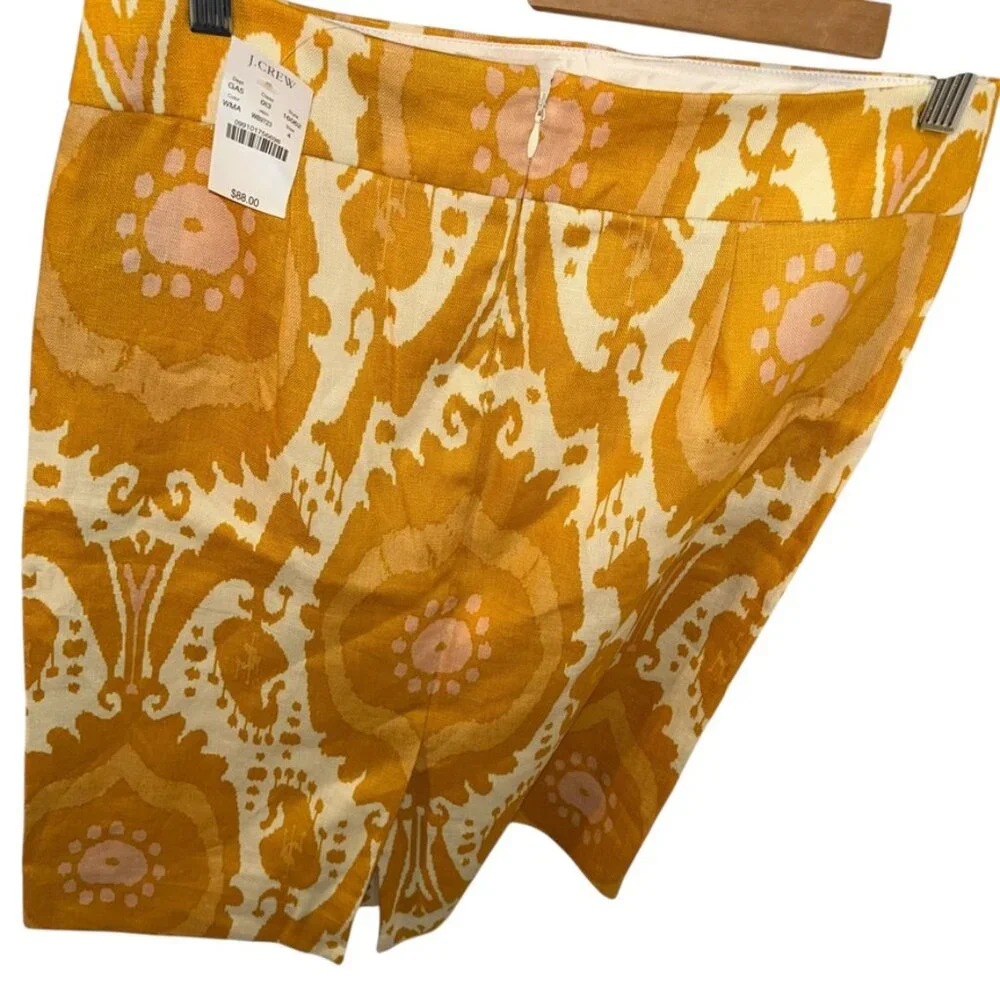 J. Crew 100% print linen